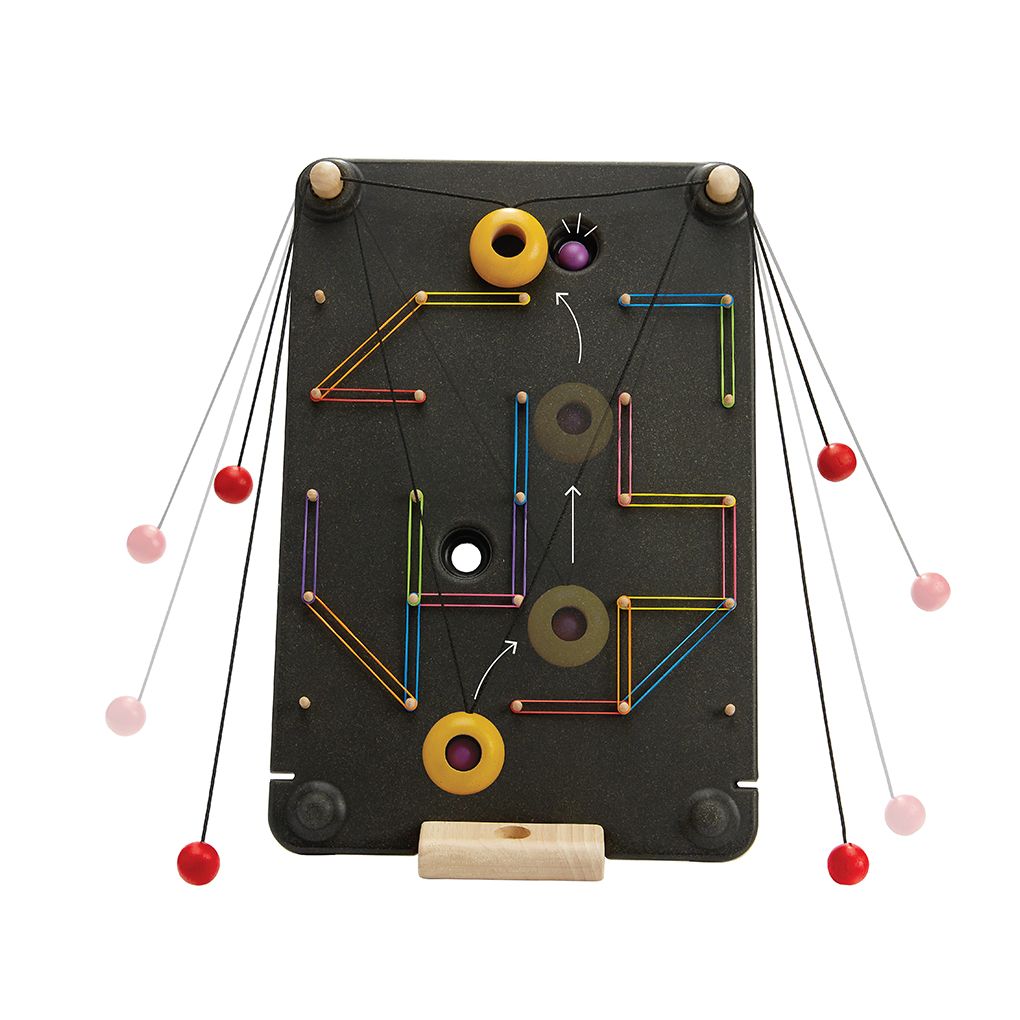 PlanToys Wall Ball Game wooden toy ของเล่นไม้แปลนทอยส์ กระดานเลี้ยงลูกบอล ประเภทเกมฝึกคิด สำหรับอายุ 3 ปีขึ้นไป