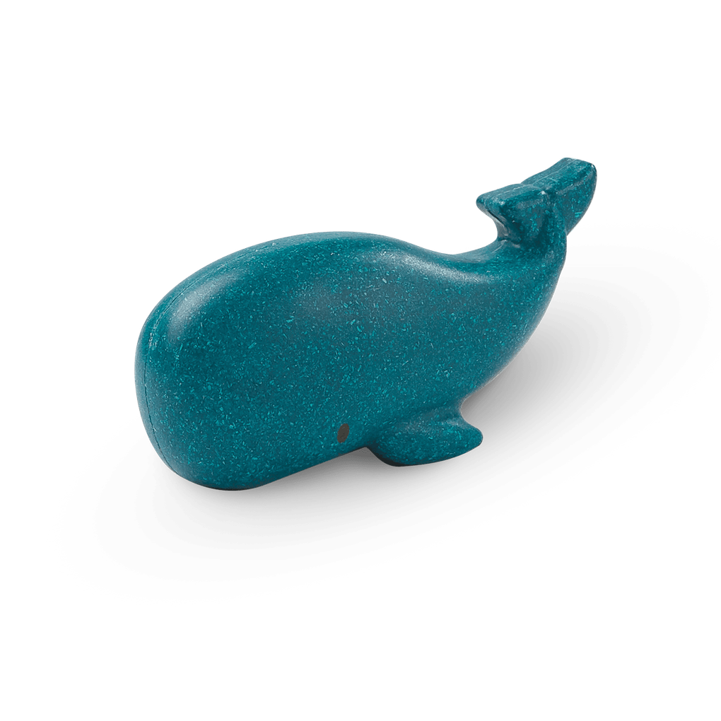 PlanToys blue Whale wooden toy ของเล่นไม้แปลนทอยส์ ตุ๊กตาปลาวาฬ ประเภทบทบาทสมมุติ สำหรับอายุ 12 เดือนขึ้นไป