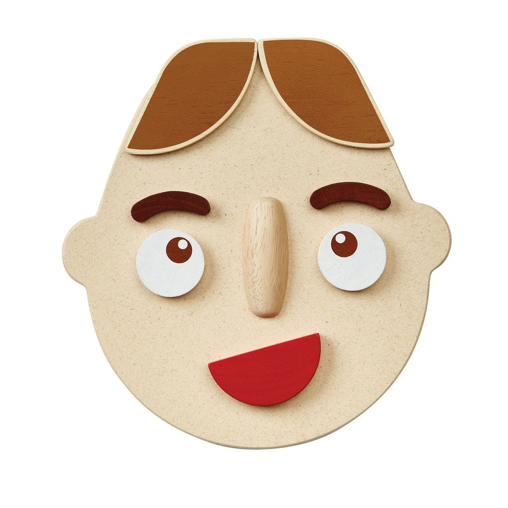 PlanToys Build A Face wooden toy Better Aging ของเล่นไม้แปลนทอยส์ เกมสร้างหน้าสื่ออารมณ์ ของเล่นผู้สูงอายุ สำหรับทุกวัย