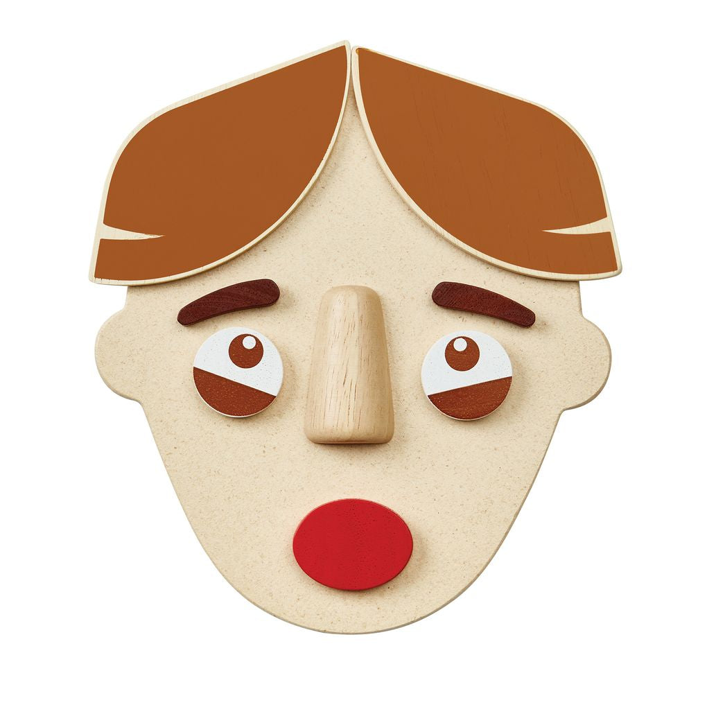 PlanToys Build A Face wooden toy Better Aging ของเล่นไม้แปลนทอยส์ เกมสร้างหน้าสื่ออารมณ์ ของเล่นผู้สูงอายุ สำหรับทุกวัย