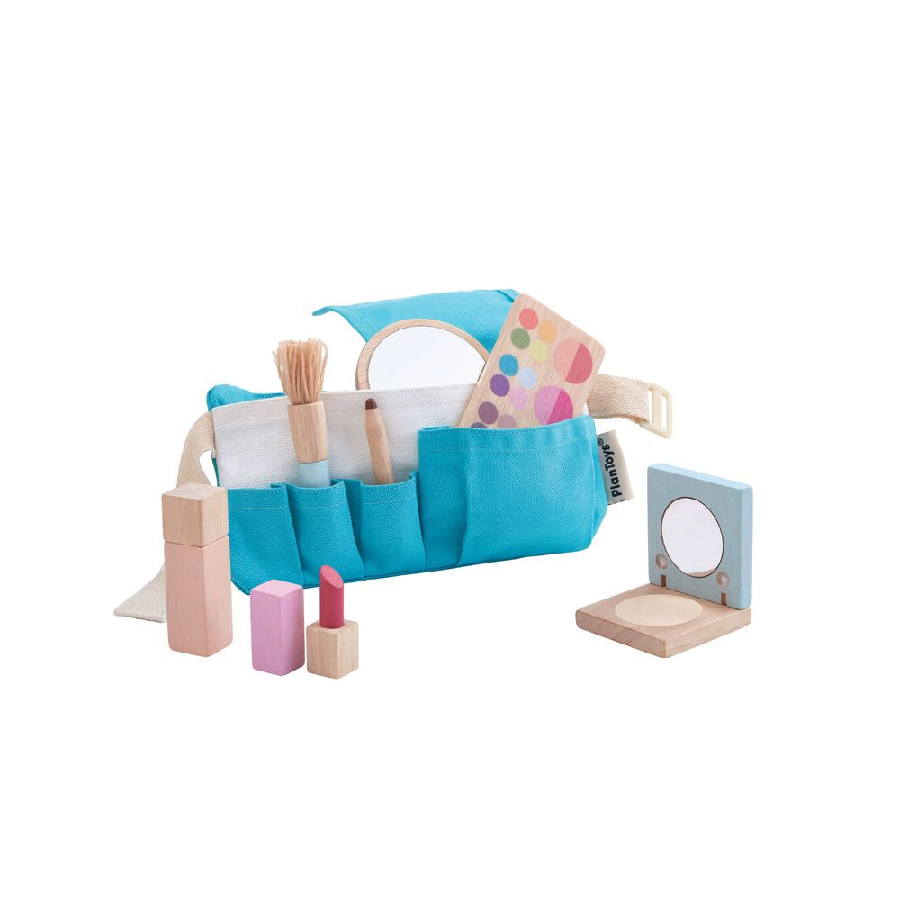 PlanToys Make Up Set wooden toy ของเล่นไม้แปลนทอยส์ ชุดแต่งหน้า ประเภทบทบาทสมมุติ สำหรับอายุ 3 ปีขึ้นไป