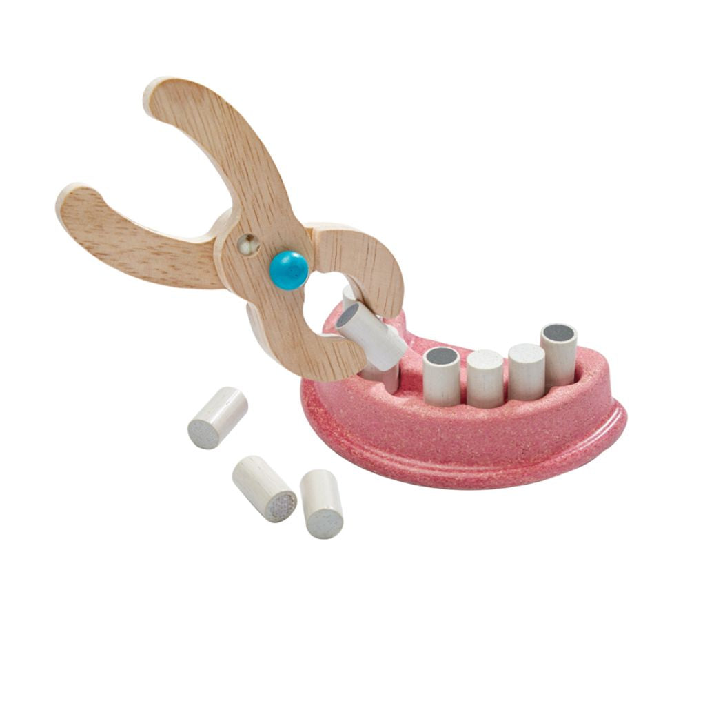 PlanToys Dentist Set wooden toy ของเล่นไม้แปลนทอยส์ ชุดหมอฟัน ประเภทบทบาทสมมุติ สำหรับอายุ 3 ปีขึ้นไป