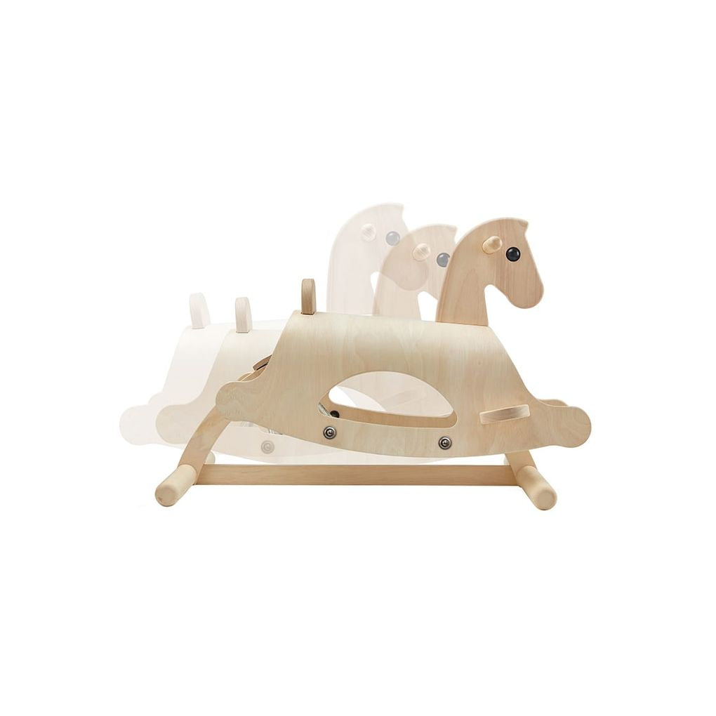 PlanToys Lusitano wooden toy ของเล่นไม้แปลนทอยส์ ม้าแข่งโยกเยก ประเภทของเล่นชวนเคลื่อนไหว สำหรับอายุ 2 ปีขึ้นไป