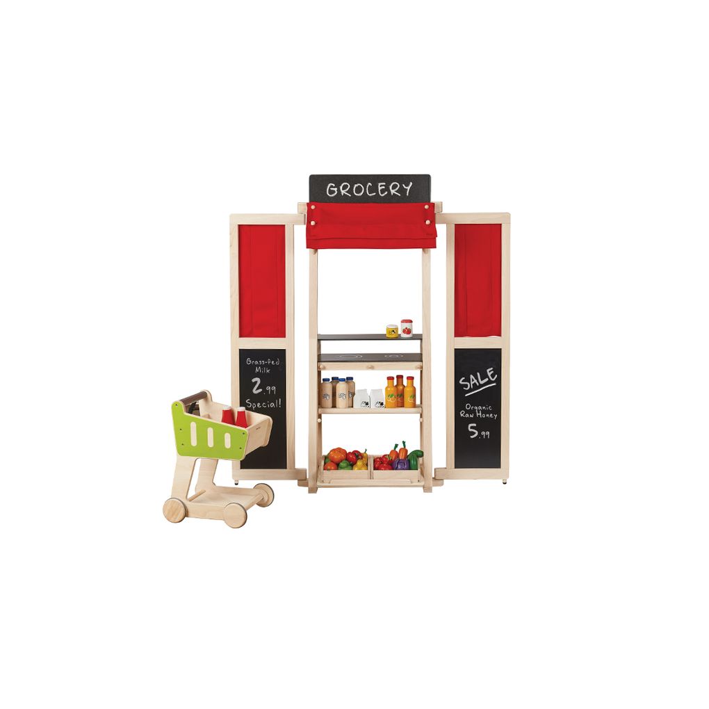 PlanToys Play Center wooden toy ของเล่นไม้แปลนทอยส์ ฉากบทบาทสมมติ ประเภทบทบาทสมมุติ สำหรับอายุ 3 ปีขึ้นไป