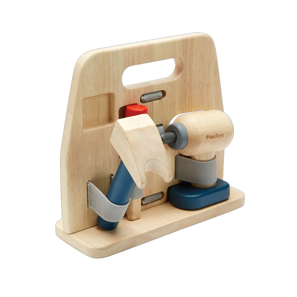 PlanToys Handy Carpenter Set wooden toy ของเล่นไม้แปลนทอยส์ ชุดช่างไม้ ประเภทบทบาทสมมุติ สำหรับอายุ 3 ปีขึ้นไป