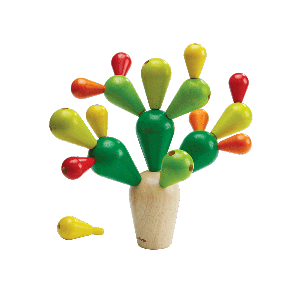 PlanToys Balancing Cactus wooden toy ของเล่นไม้แปลนทอยส์ เกมตะบองเพชร ประเภทเกมฝึกคิด สำหรับอายุ 3 ปีขึ้นไป