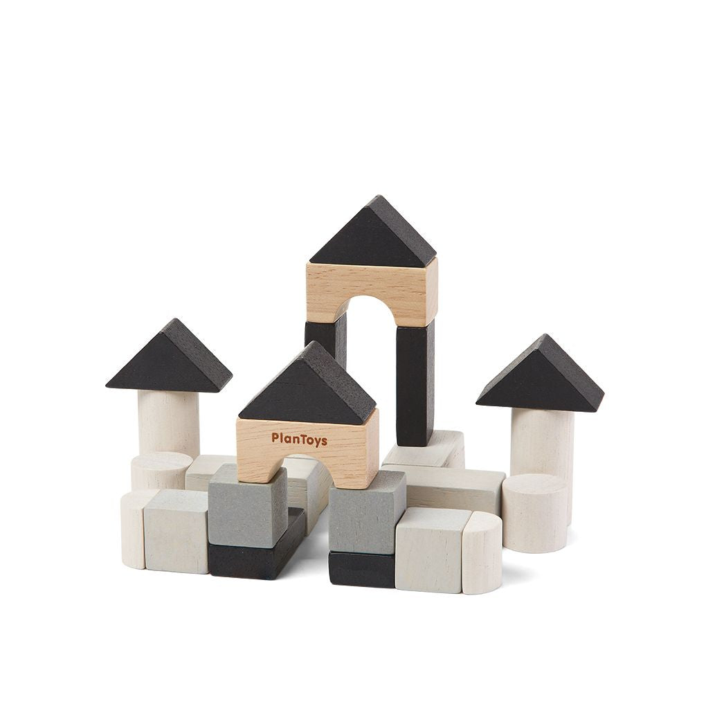 PlanToys Construction Set wooden toy ของเล่นไม้แปลนทอยส์ บล็อกไม้มินิ ประเภทเกมพกพา สำหรับอายุ 3-99 ปี