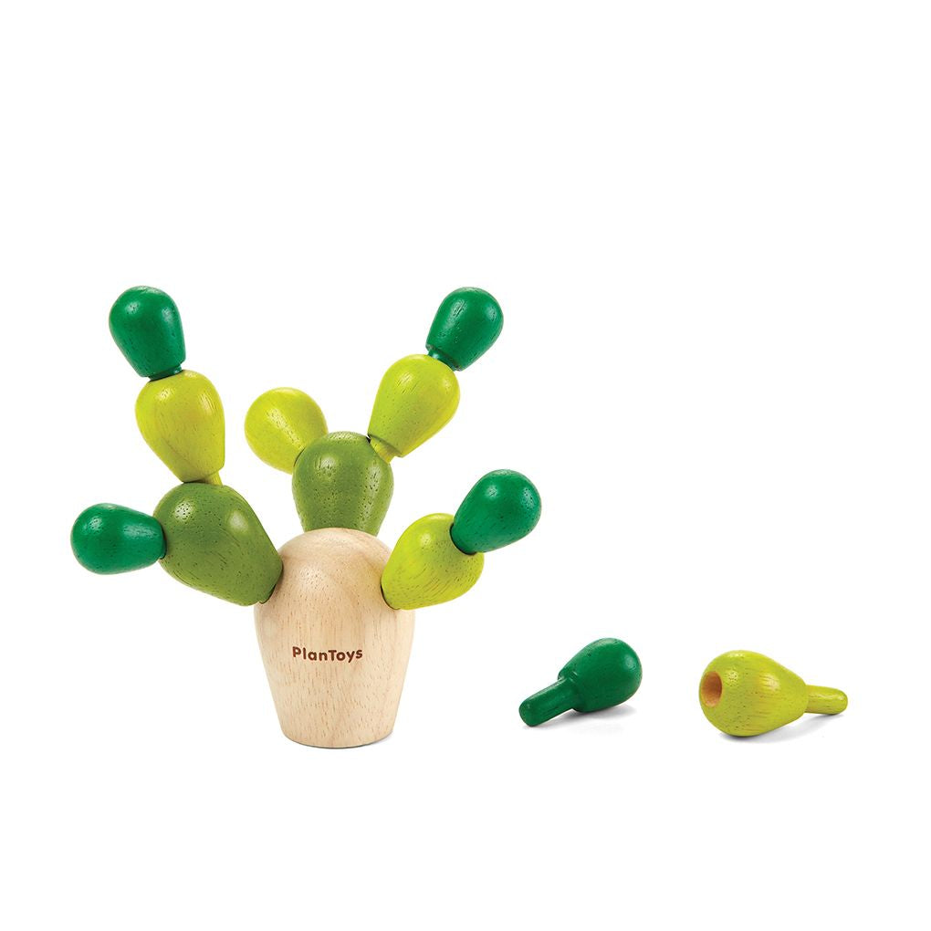 PlanToys Balancing Cactus wooden toy ของเล่นไม้แปลนทอยส์ เกมต่อต้นกระบองเพชร ประเภทเกมพกพา สำหรับอายุ 3-99 ปี