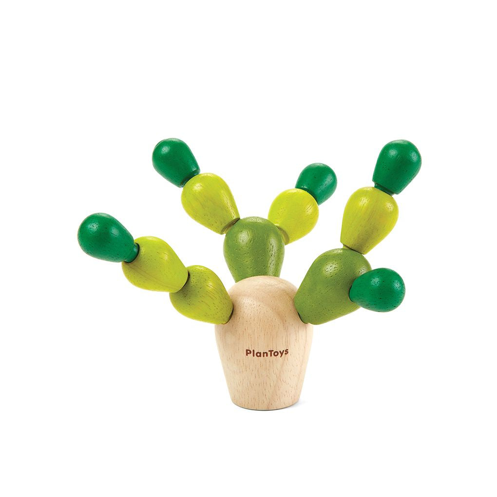 PlanToys Balancing Cactus wooden toy ของเล่นไม้แปลนทอยส์ เกมต่อต้นกระบองเพชร ประเภทเกมพกพา สำหรับอายุ 3-99 ปี