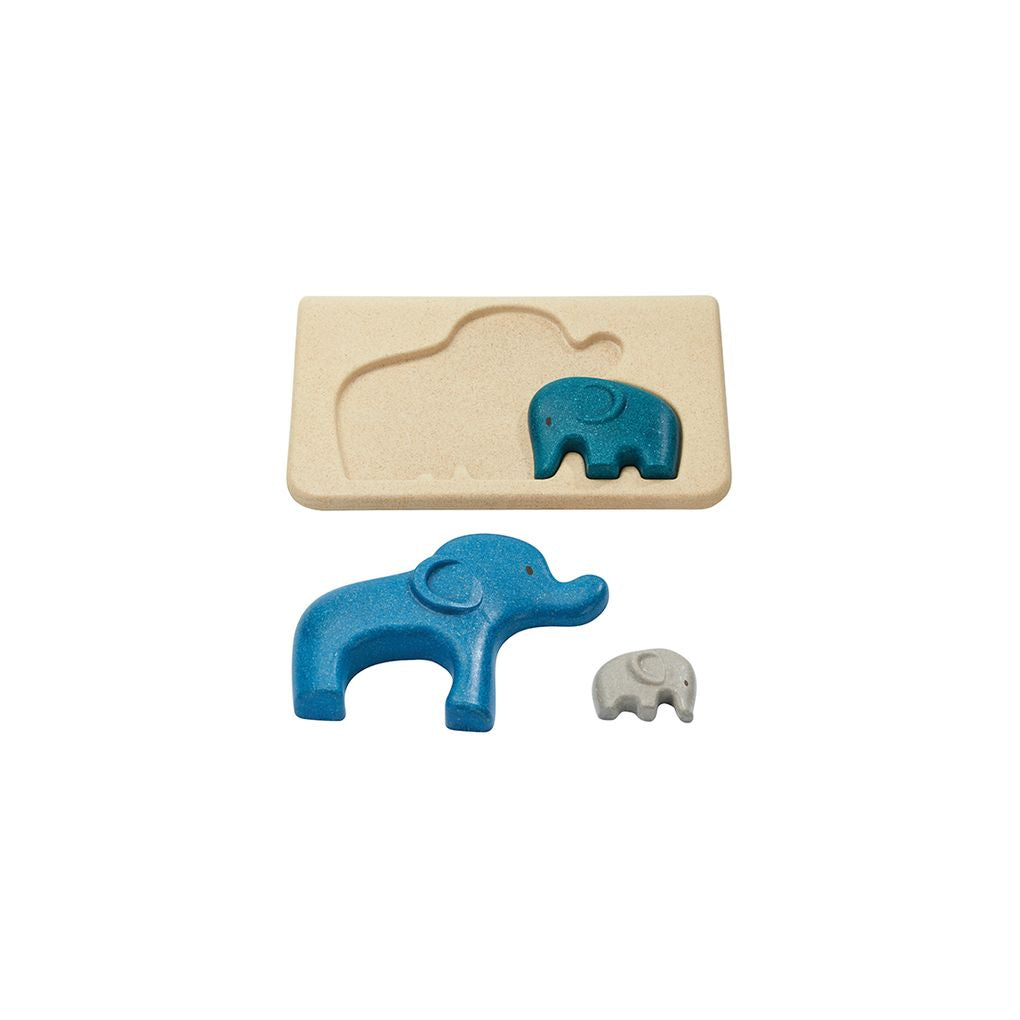 PlanToys Elephant Puzzle wooden toy ของเล่นไม้แปลนทอยส์ จิ๊กซอว์ช้าง ประเภทเกมฝึกคิด สำหรับอายุ 18 เดือนขึ้นไป