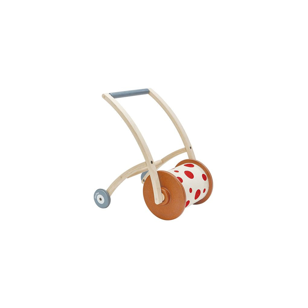 PlanToys Roll N Walk wooden toy ของเล่นไม้แปลนทอยส์ ลูกกลิ้งหัดเดิน ประเภทผลักและลากจูง สำหรับอายุ 6 เดือนขึ้นไป