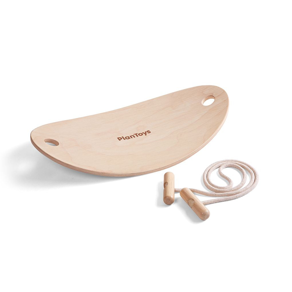 PlanToys natural Balance Board wooden toy ของเล่นไม้แปลนทอยส์ กระดานทรงตัว ประเภทของเล่นชวนเคลื่อนไหว สำหรับอายุ 3 ปีขึ้นไป