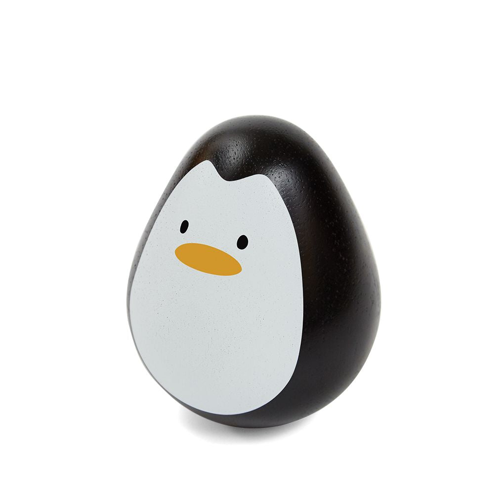 PlanToys Penguin Wobbler wooden toy ของเล่นไม้แปลนทอยส์ เพนกวินล้มลุก ประเภทของเล่นเด็กอ่อน สำหรับอายุ 6 เดือนขึ้นไป