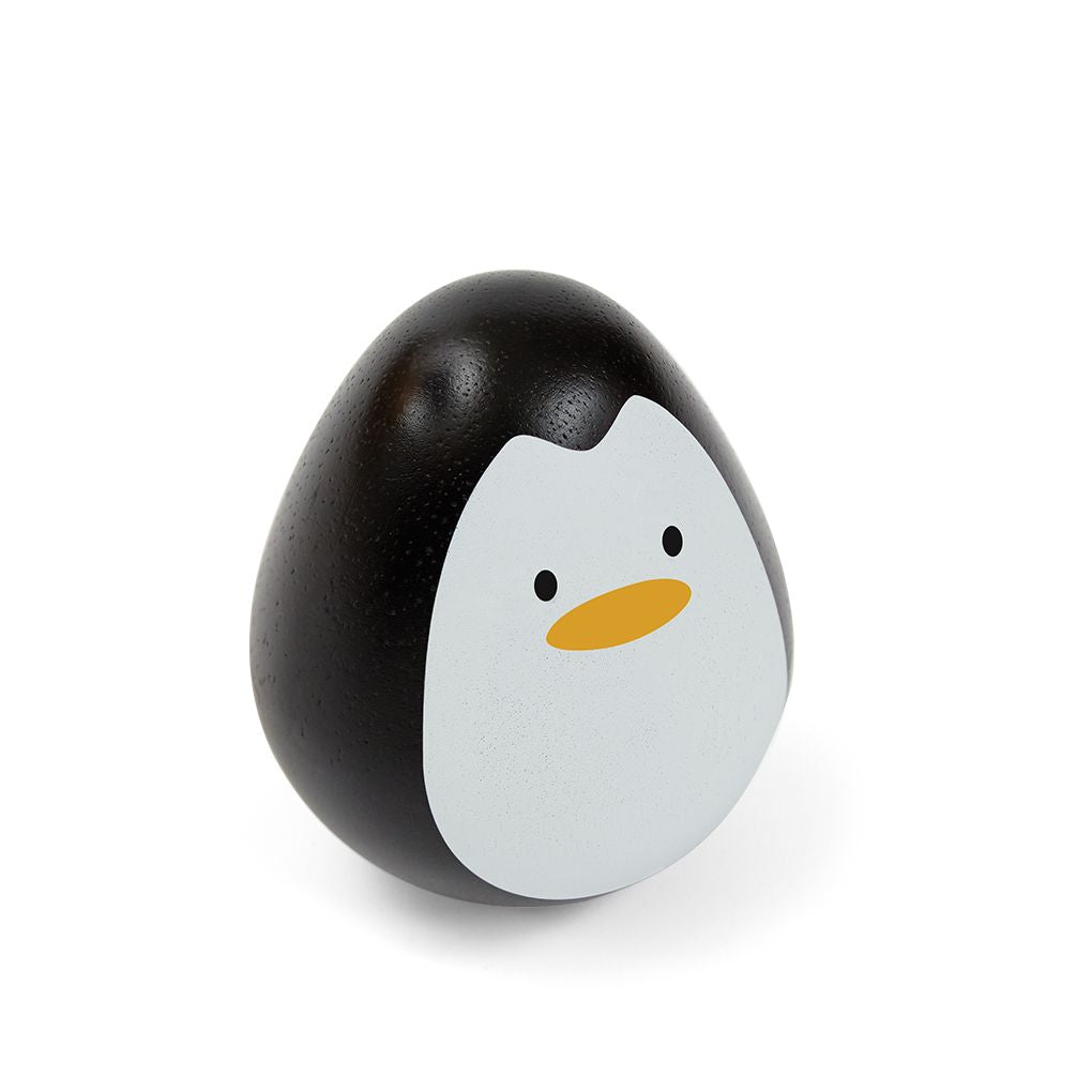 PlanToys Penguin wooden toy ของเล่นไม้แปลนทอยส์ เพนกวินล้มลุก ประเภทของเล่นเด็กอ่อน สำหรับอายุ 6 เดือนขึ้นไป