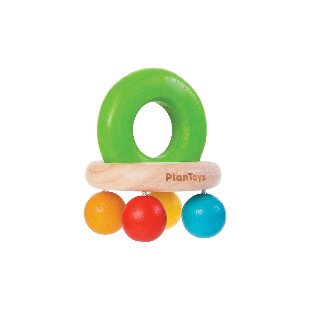 PlanToys Bell Rattle wooden toy ของเล่นไม้แปลนทอยส์ ระฆังกุ๊งกิ๊ง ประเภทของเล่นเด็กอ่อน สำหรับอายุ 0-6 เดือน