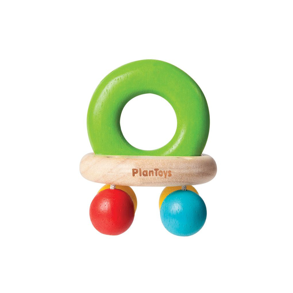 PlanToys Bell Rattle wooden toy ของเล่นไม้แปลนทอยส์ ระฆังกุ๊งกิ๊ง ประเภทของเล่นเด็กอ่อน สำหรับอายุ 0-6 เดือน