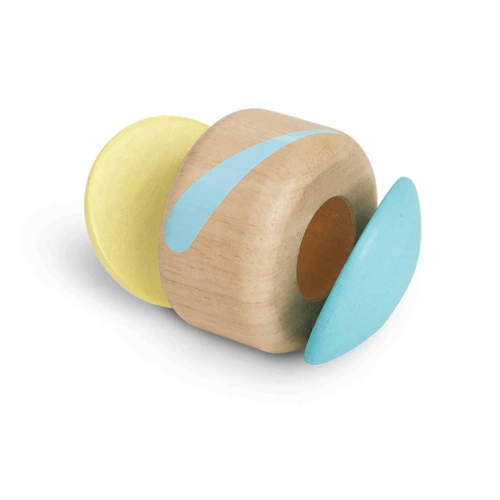 PlanToys Clapping Roller wooden toy ของเล่นไม้แปลนทอยส์ ลูกกลิ้งปิดเปิด ประเภทของเล่นเด็กอ่อน สำหรับอายุ 6 เดือนขึ้นไป