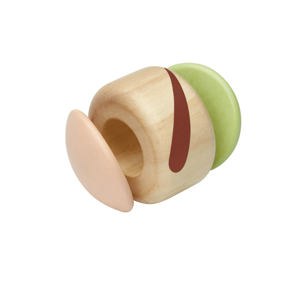 PlanToys Clapping Roller - Modern Rustic wooden toy ของเล่นไม้แปลนทอยส์ ลูกกลิ้งปิดเปิด ประเภทของเล่นเด็กอ่อน สำหรับอายุ 6 เดือนขึ้นไป