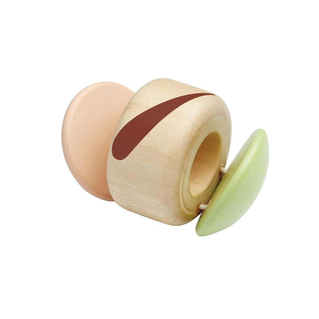 PlanToys Clapping Roller - Modern Rustic wooden toy ของเล่นไม้แปลนทอยส์ ลูกกลิ้งปิดเปิด ประเภทของเล่นเด็กอ่อน สำหรับอายุ 6 เดือนขึ้นไป