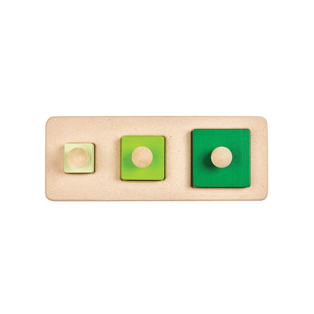 PlanToys Square Matching Puzzle wooden toy ของเล่นไม้แปลนทอยส์ จิ๊กซอว์หมุดไม้รูปสี่เหลี่ยม ของเล่นฝึกทักษะ สำหรับอายุ 12 เดือนขึ้นไป