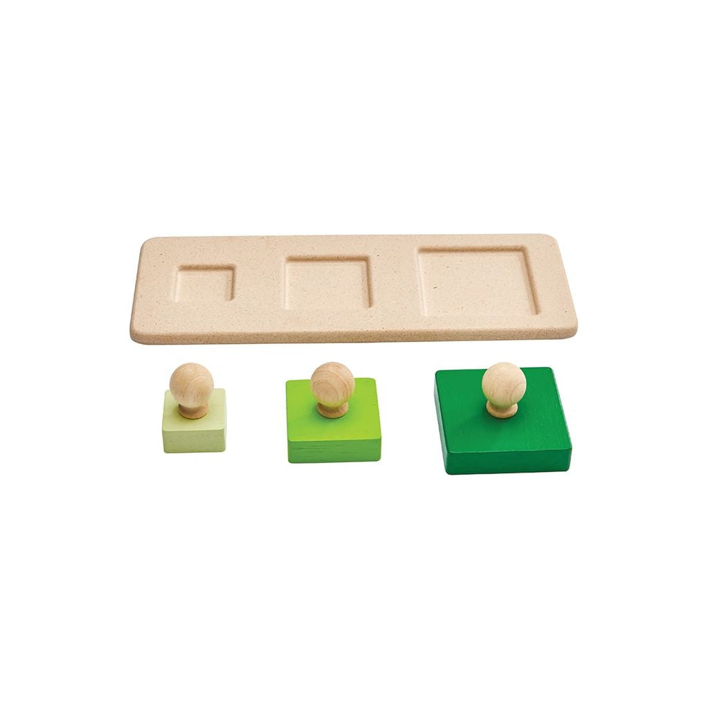 PlanToys Square Matching Puzzle wooden toy ของเล่นไม้แปลนทอยส์ จิ๊กซอว์หมุดไม้รูปสี่เหลี่ยม ของเล่นฝึกทักษะ สำหรับอายุ 12 เดือนขึ้นไป