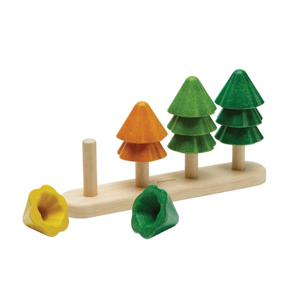 PlanToys Sort & Count Trees wooden toy ของเล่นไม้แปลนทอยส์ ต้นไม้นับเรียง ของเล่นฝึกทักษะ สำหรับอายุ 18 เดือนขึ้นไป