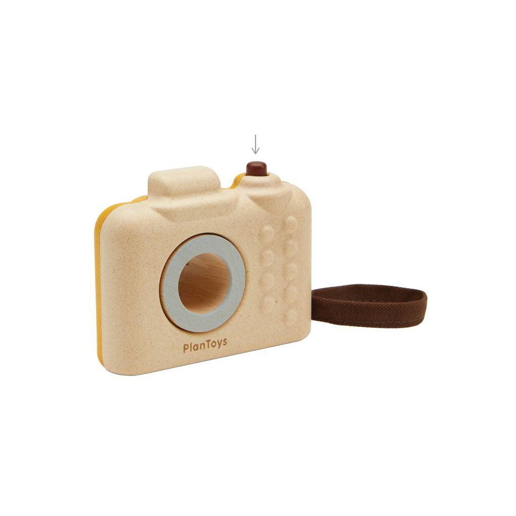 PlanToys orchard My First Camera wooden toy ของเล่นไม้แปลนทอยส์ โทรศัพท์เครื่องแรก ประเภทบทบาทสมมุติ สำหรับอายุ 18 เดือนขึ้นไป