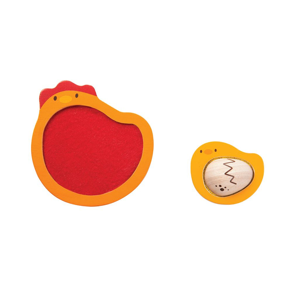 PlanToys Chicken Puzzle wooden toy ของเล่นไม้แปลนทอยส์ วงจรชีวิตไก่ ประเภทเกมฝึกคิด สำหรับอายุ 12 เดือนขึ้นไป