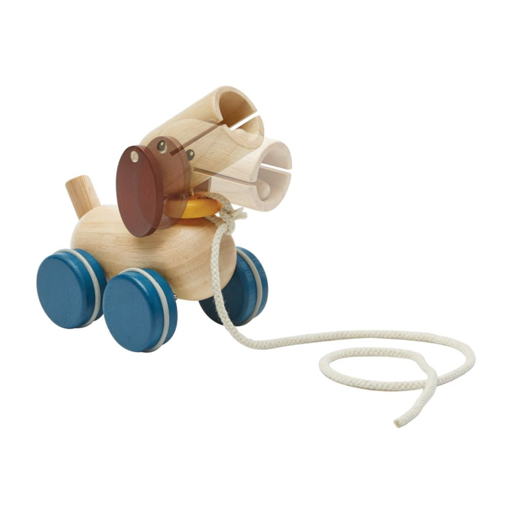 PlanToys Push & Pull Puppy wooden toy ของเล่นไม้แปลนทอยส์ หมาน้อยผลักเดิน ประเภทผลักและลากจูง สำหรับอายุ 12 เดือนขึ้นไป