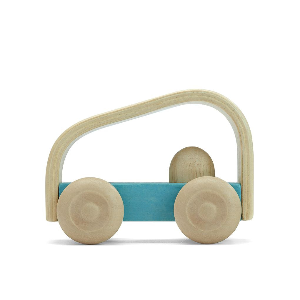 PlanToys Vroom Car wooden toy ของเล่นไม้แปลนทอยส์ รถวีรูม ประเภทของเล่นชวนเคลื่อนไหว สำหรับอายุ 12 เดือนขึ้นไป