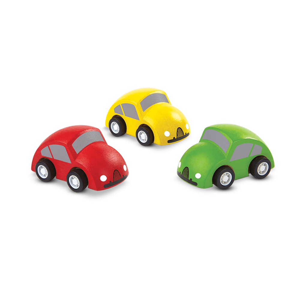 PlanToys Cars II wooden toy ของเล่นไม้แปลนทอยส์ ชุดรถเต่าทอง ประเภทบทบาทสมมุติ สำหรับอายุ 3 ปีขึ้นไป