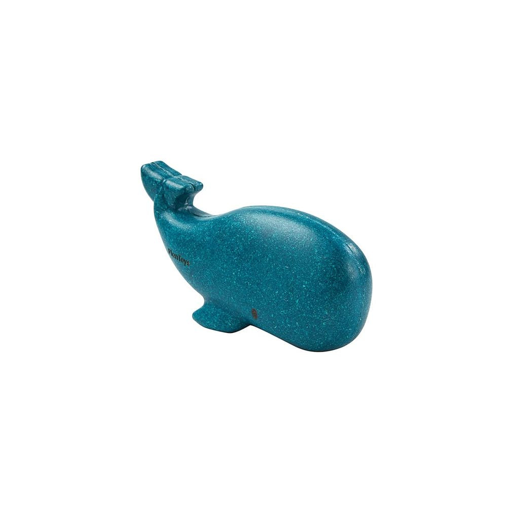 PlanToys blue Whale wooden toy ของเล่นไม้แปลนทอยส์ ตุ๊กตาปลาวาฬ ประเภทบทบาทสมมุติ สำหรับอายุ 12 เดือนขึ้นไป