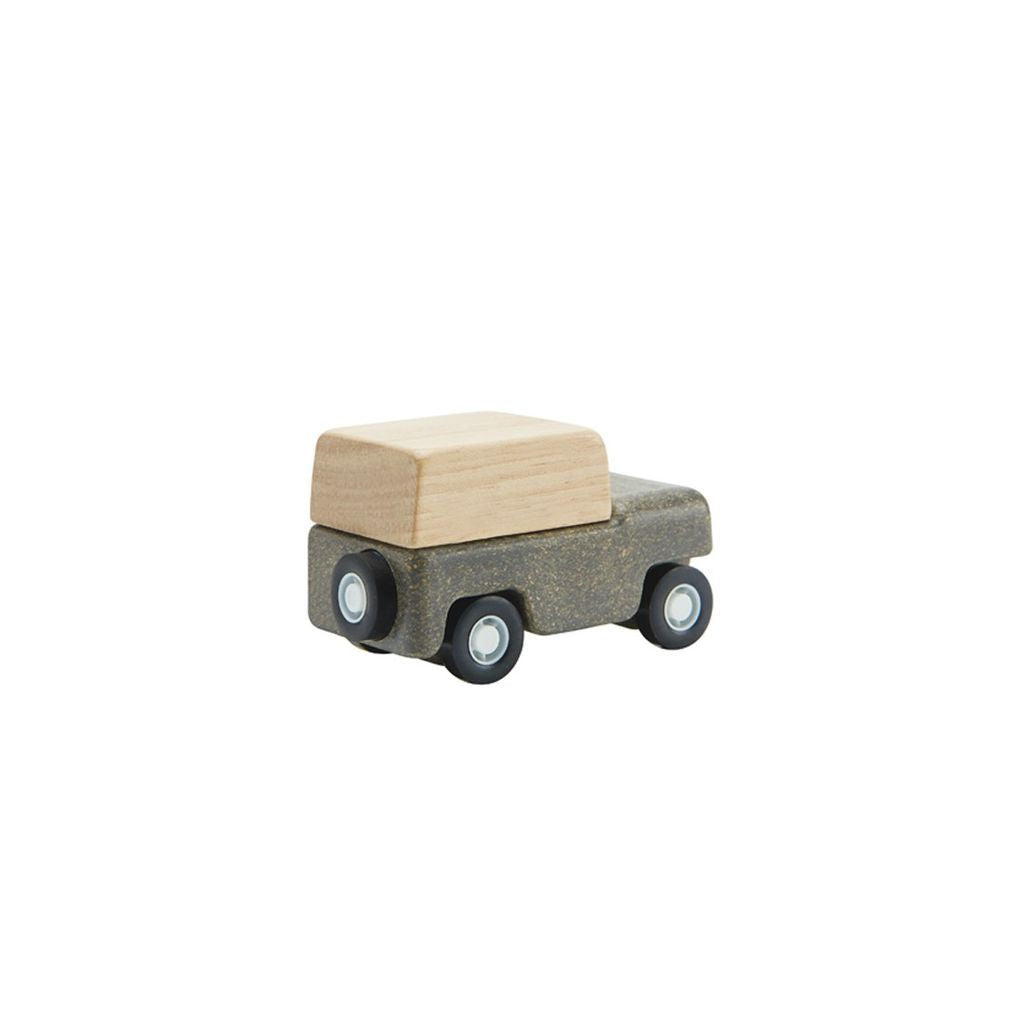 PlanToys grey Wagon wooden toy ของเล่นไม้แปลนทอยส์ รถวากอน ประเภทบทบาทสมมุติ สำหรับอายุ 3 ปีขึ้นไป