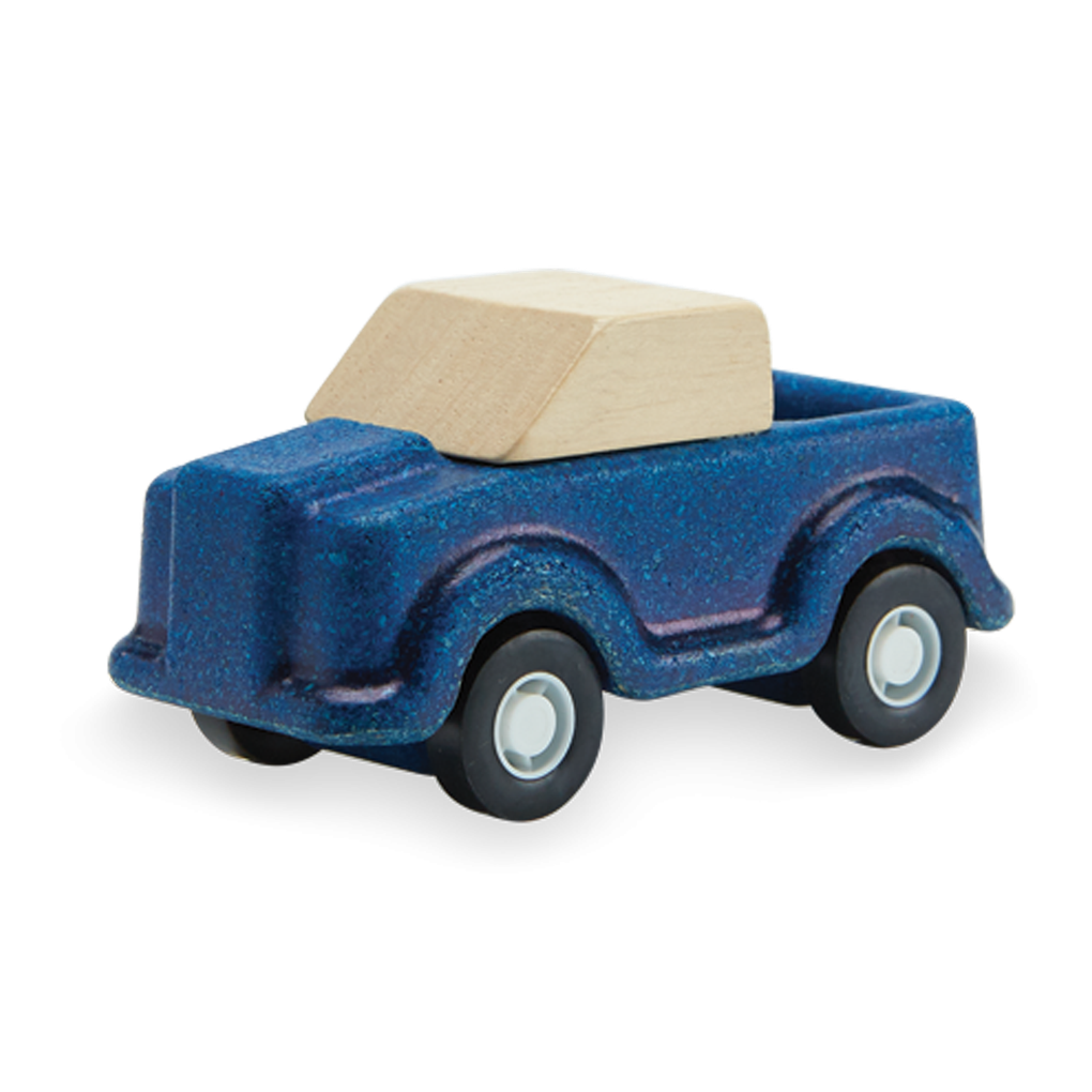 PlanToys blue Truck wooden toy ของเล่นไม้แปลนทอยส์ รถบรรทุก ประเภทบทบาทสมมุติ สำหรับอายุ 3 ปีขึ้นไป