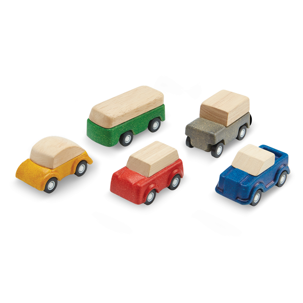 PlanToys PlanWorld Cars wooden toy ของเล่นไม้แปลนทอยส์ ชุดรถแปลนเวิลด์ ประเภทบทบาทสมมุติ สำหรับอายุ 3 ปีขึ้นไป