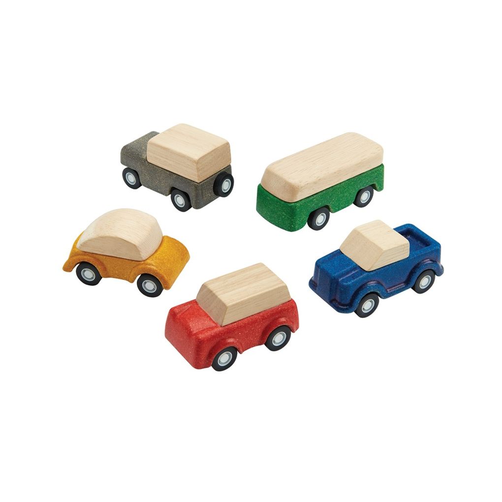 PlanToys PlanWorld Cars wooden toy ของเล่นไม้แปลนทอยส์ ชุดรถแปลนเวิลด์ ประเภทบทบาทสมมุติ สำหรับอายุ 3 ปีขึ้นไป