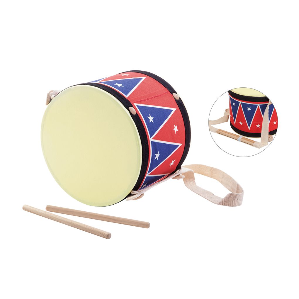 PlanToys Big Drum II wooden toy ของเล่นไม้แปลนทอยส์ กลองใหญ่อินเดียแดง ประเภทดนตรี สำหรับอายุ 3 ปีขึ้นไป