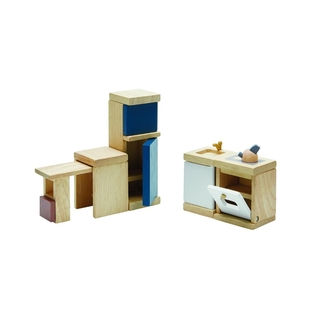 PlanToys orchard Kitchen wooden toy ของเล่นไม้แปลนทอยส์ ห้องครัว ประเภทบ้านตุ๊กตา สำหรับอายุ 3 ปีขึ้นไป