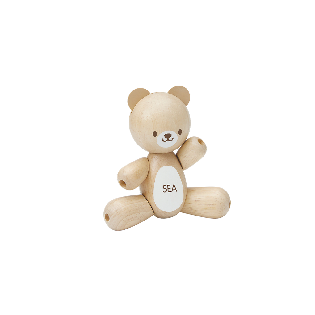 PlanToys Happy Valentine's Day Couple wooden bears น้องหมีสื่อรัก หมีวาเลนไทน์