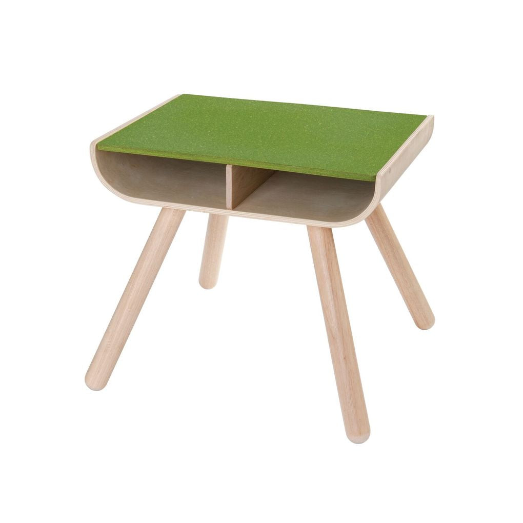 PlanToys pink Table wooden material ของใช้ไม้แปลนทอยส์ โต๊ะ ประเภทเครื่องเรือนสำหรับเด็ก สำหรับอายุ 3 ปีขึ้นไป