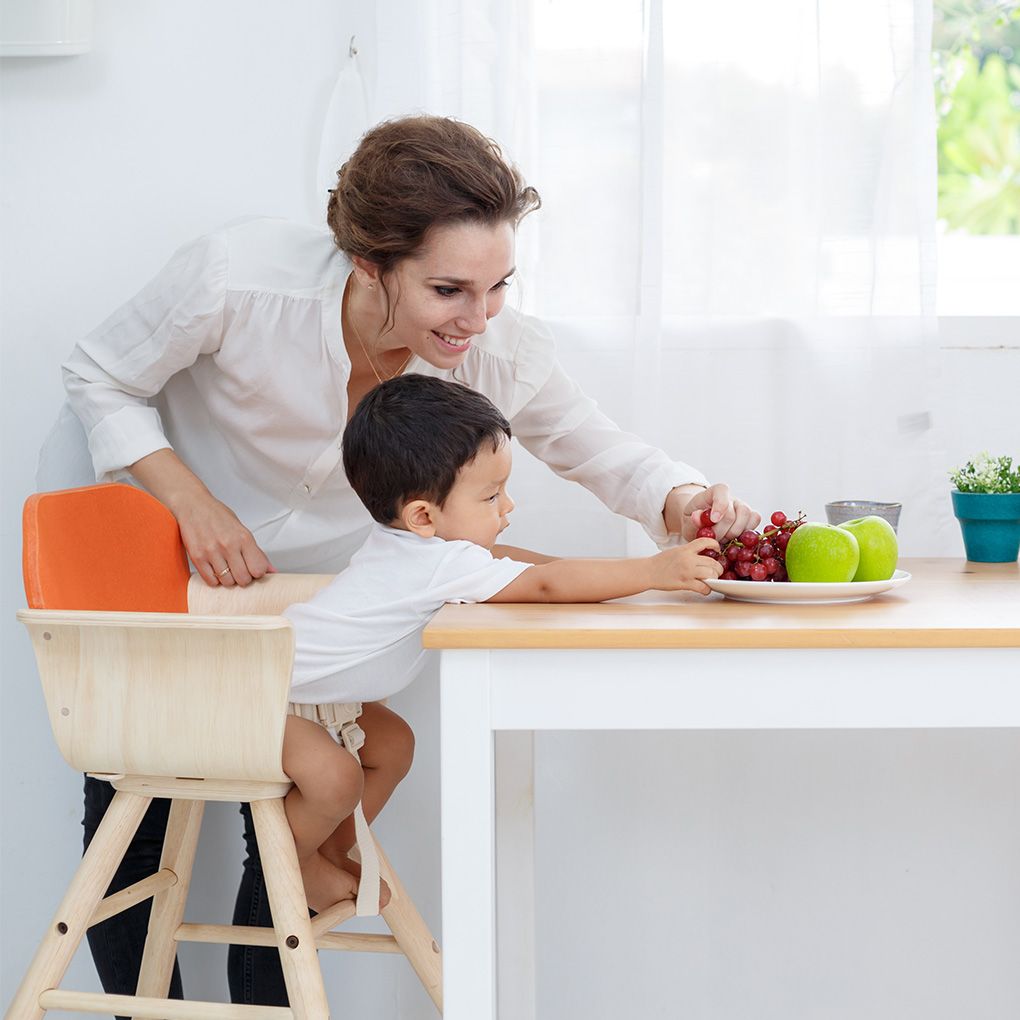 High Chair-Orange – PlanToys Thailand