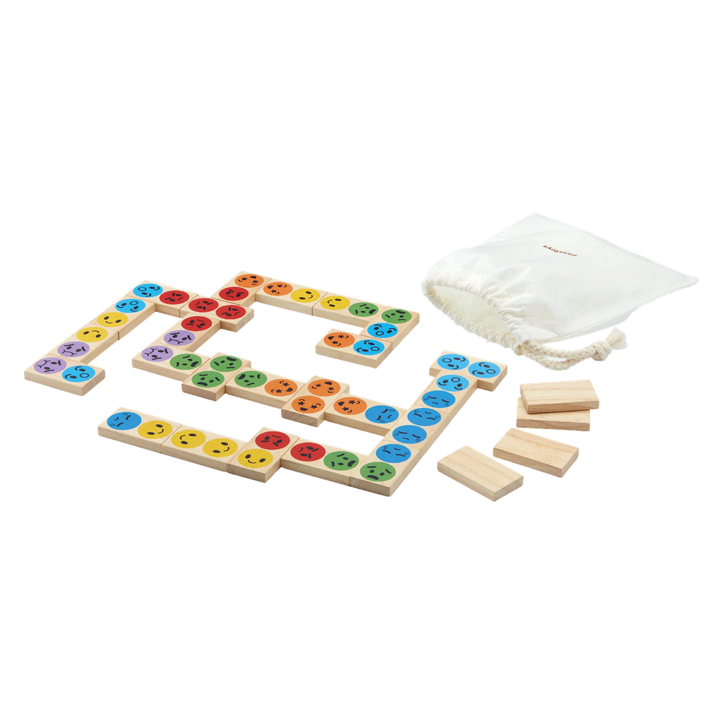 PlanToys Mood Dominos wooden toy Better Aging ของเล่นไม้แปลนทอยส์ ตัวต่อบอกอารมณ์ ของเล่นผู้สูงอายุ สำหรับทุกวัย