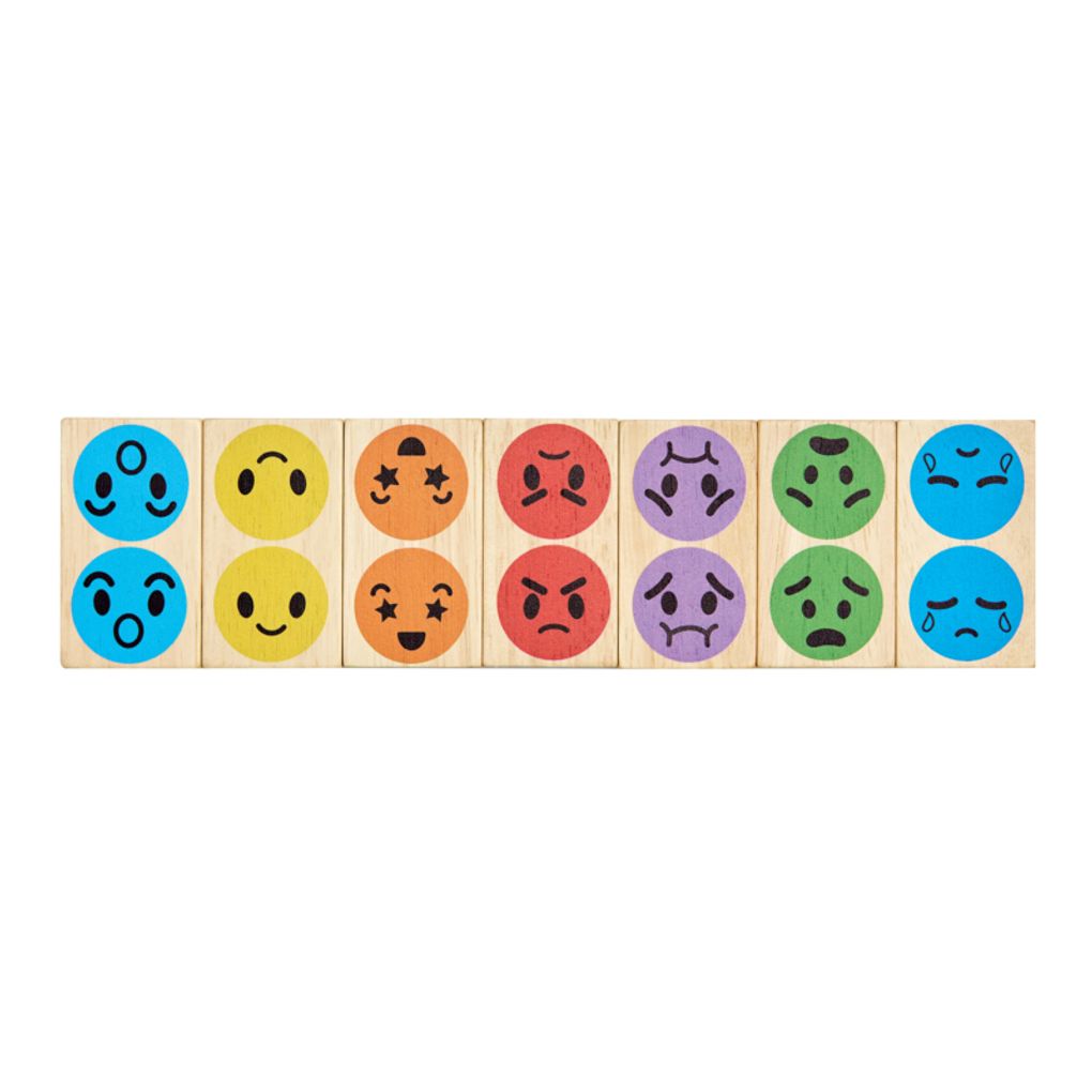 PlanToys Mood Dominos wooden toy Better Aging ของเล่นไม้แปลนทอยส์ ตัวต่อบอกอารมณ์ ของเล่นผู้สูงอายุ สำหรับทุกวัย