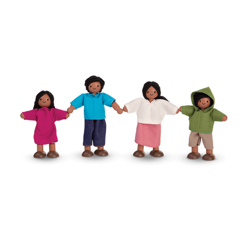PlanToys Doll Family wooden toy ของเล่นไม้แปลนทอยส์ ครอบครัวตุ๊กตา (เมดิเตอร์เรเนียน) ประเภทบ้านตุ๊กตา สำหรับอายุ 3 ปีขึ้นไป