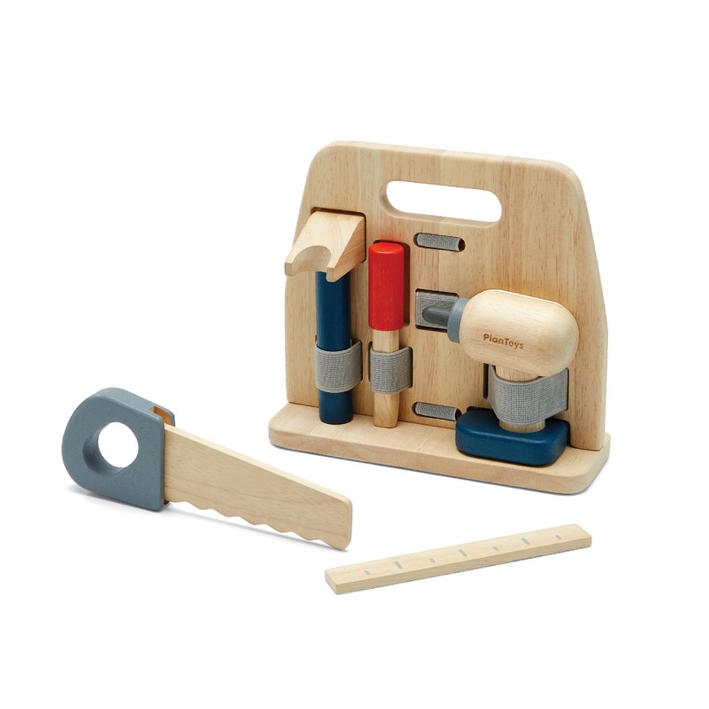 PlanToys Handy Carpenter Set wooden toy ของเล่นไม้แปลนทอยส์ ชุดช่างไม้ ประเภทบทบาทสมมุติ สำหรับอายุ 3 ปีขึ้นไป