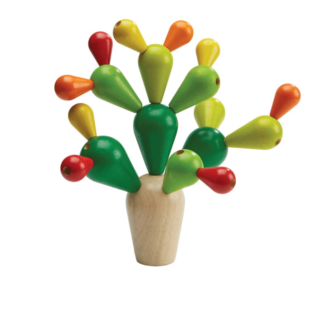 PlanToys Balancing Cactus wooden toy ของเล่นไม้แปลนทอยส์ เกมตะบองเพชร ประเภทเกมฝึกคิด สำหรับอายุ 3 ปีขึ้นไป