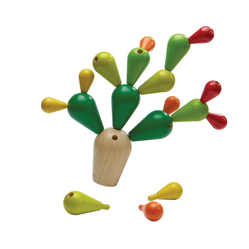 PlanToys Balancing Cactus wooden toy ของเล่นไม้แปลนทอยส์ เกมตะบองเพชร ประเภทเกมฝึกคิด สำหรับอายุ 3 ปีขึ้นไป