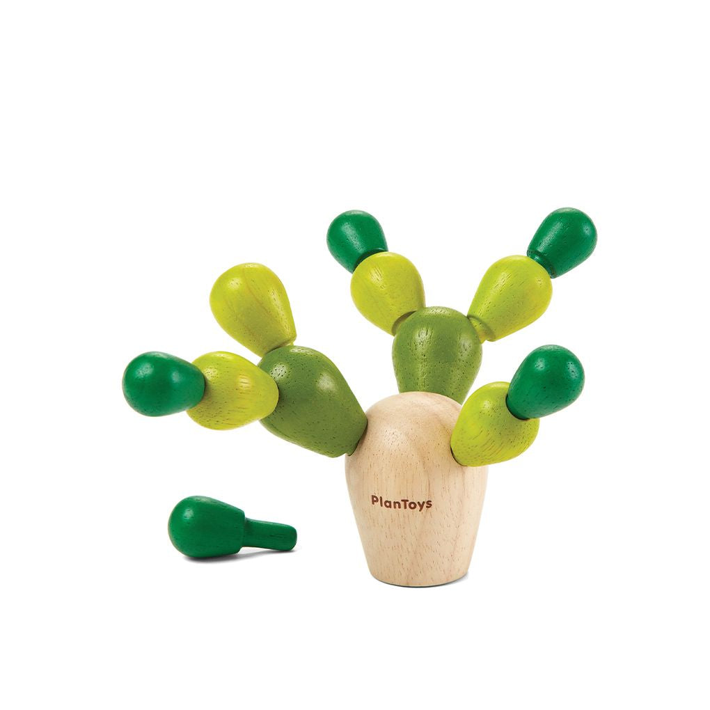 PlanToys Balancing Cactus wooden toy ของเล่นไม้แปลนทอยส์ เกมต่อต้นกระบองเพชร ประเภทเกมพกพา สำหรับอายุ 3-99 ปี
