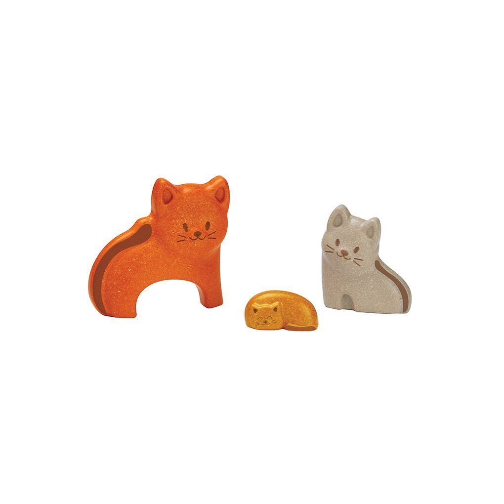 PlanToys Cat Puzzle wooden toy ของเล่นไม้แปลนทอยส์ จิ๊กซอว์แมว ประเภทเกมฝึกคิด สำหรับอายุ 18 เดือนขึ้นไป