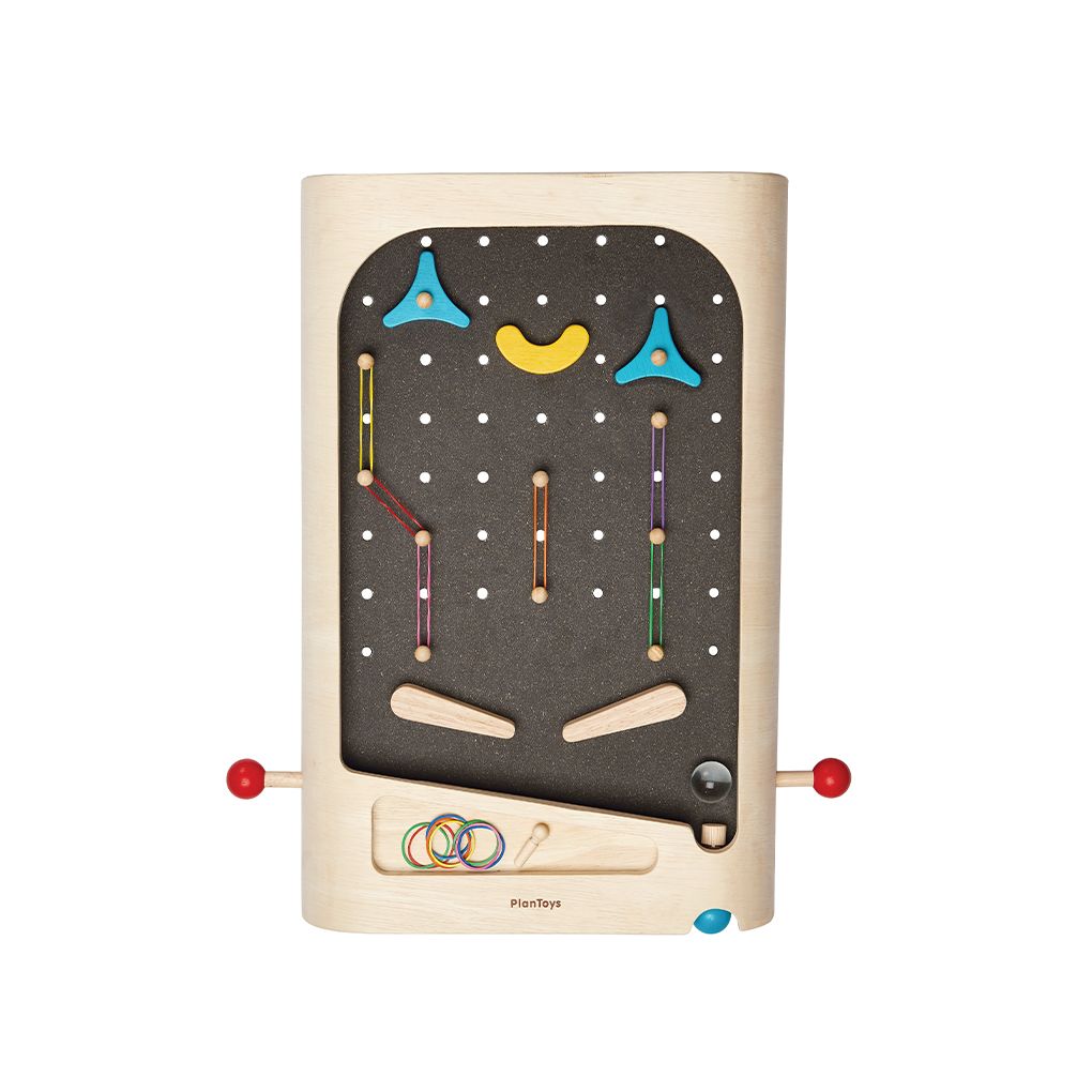PlanToys Pinball wooden toy ของเล่นไม้แปลนทอยส์ พินบอล ประเภทเกมฝึกคิด สำหรับอายุ 3 ปีขึ้นไป